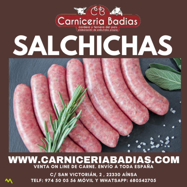 SALCHICHAS DE CERDO (1kg aprox)