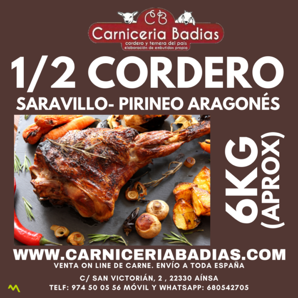 Cordero Saravillo Pirineo Aragonés carne natural