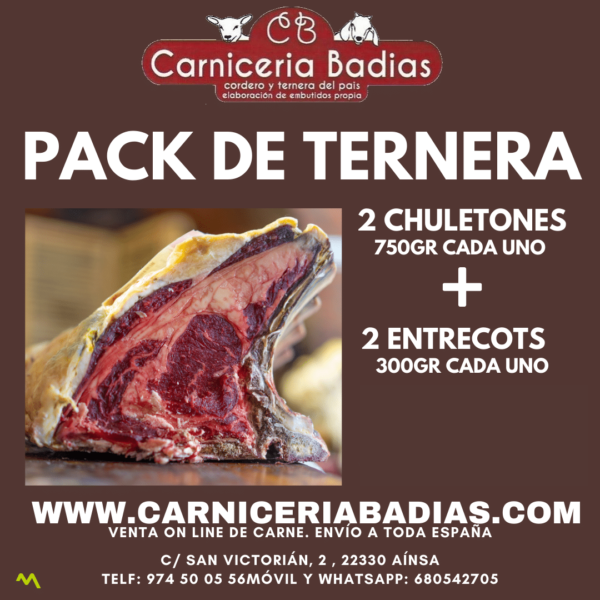 Pack de Ternera Chuletón + Entrecot